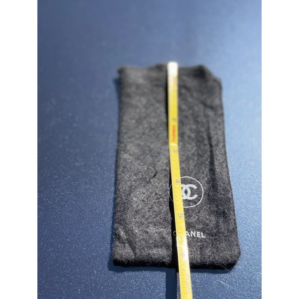 Chanel Black Dust Bag Pouch Small Authentic Logo Storage Case